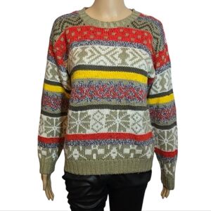 Counterparts Multicolor Patterned Women's Sweater Size Medium